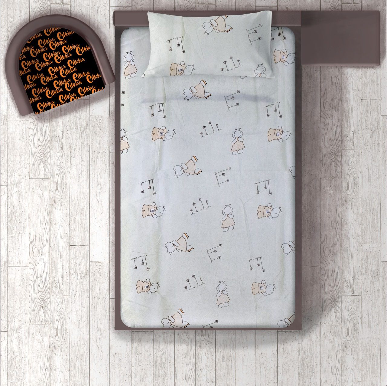 Kids Bedsheet With Pillow Cover (Baby)