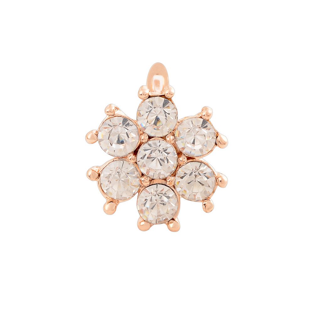 Gold Color Crystal Flower Jewelry Set - Image 8