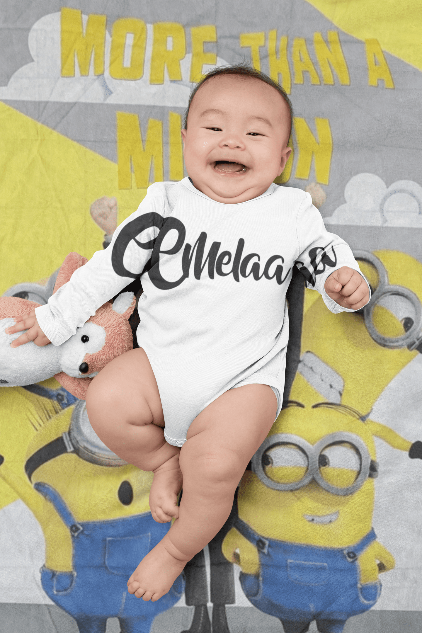 KID'S MINIONS PRINTED BED SHEET - Image 2